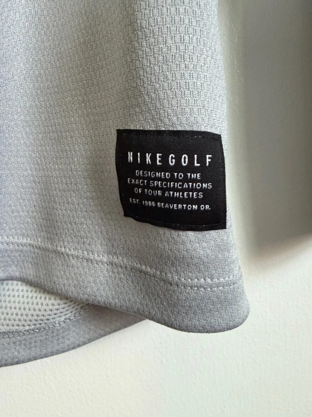 Nike Black & Light Gray Dri-FIT Golf Top - Picture 3 of 5